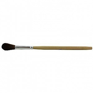 Midland Sci 7/16x7-3/4in Brush Camel Hair - Camel Hair Brush with Aluminum Ferrule and Round Tip, 7/16"W x 7-3/4"L - 1921