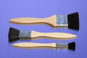 Midland Sci Flat Camel Hair Brush - Flat Camel Hair Brush with Aluminum Ferrule and Flat Tip, 3/4"W x 7-7/8"L - 1924