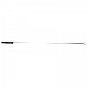 Justman Nylon Buret Brush W/Fan Tip - Black Nylon Buret Brush with Fan Tip for 25-50 mL Burets, 36" Overall Length - 3614