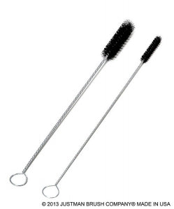 Justman Brush Company 18" Nylon Tube Brushes - Black Nylon Tube Brush, 1/8" Diameter, 18" Length - 715215