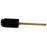 Justman Brush Company Hardwood Handle & Heavy Double Tufted End Brush - Black Nylon Beaker Brush with Hardwood Handle and Heavy Double Tufted End, 5" Brush Length x 16" Overall Length - 720279