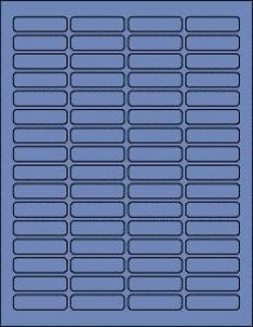 Online Labels 1.813" x 0.5" True Blue Label - DBD-LABEL 1.813" X 0.5" TRUE BLUE 250 SH - OL1050TB