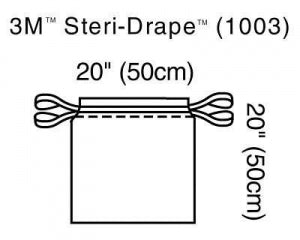 3M Healthcare Steri-Drape Isolation Bag 1003 - Steri-Drape Isolation Bag, 20" x 20" - 1003