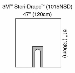 3M Healthcare Steri-Drape U-drape 1015NSD - Steri-Drape U-drape, Nonsterile, 47" x 51" - 1015NSD