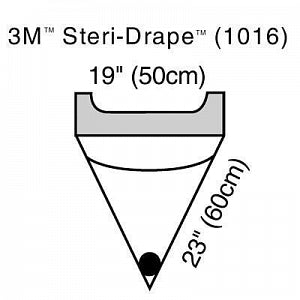 3M Healthcare Steri-Drape Irrigation Pouch 1016 - Steri-Drape Irrigation Pouch, 19" x 23" - 1016