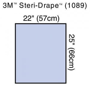 3M Healthcare Steri-Drape Utility Sheet 1089 - Steri-Drape Utility Drapes, 22" x 26" - 1089