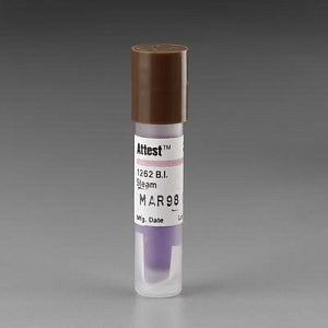 3M Healthcare Attest Biological Indicator for Gravity or Vacuum Sterilizers - DBD-INDICATOR, STEAM, ATTEST, 48 HR, BROWN C - 1262P