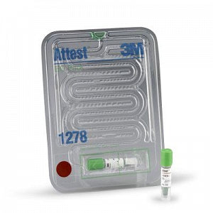 3M Healthcare Attest 1278/1278F EO Pack - Attest Biological Indicator for EO with Green Cap, 48-hr, Test Pack - 1278