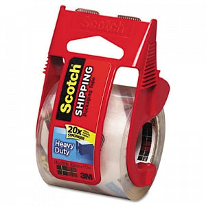 3M Healthcare Packaging Tape with Dispenser - Scotch Heavy Duty Shipping Tape with Sure Start Dispenser, 2" x 22.2 yd. - 142