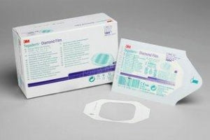 3M Healthcare Tegaderm Diamond Pattern Film Dressings - Tegaderm Diamond Pattern Film Dressing, 2-3/8" x 2-3/4" - 1684