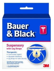 3M Healthcare Bauer and Black Athletic Suspensories - Athletic Supporter Without Leg Strap, Size L - 202430