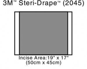 3M Healthcare Steri-Drape 2 Incise Drapes - Steri-Drape 2 Incise Drape, 19" x 17" - 2045