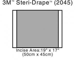 3M Healthcare Steri-Drape 2 Incise Drapes - Steri-Drape 2 Incise Drape, 19" x 17" - 2045