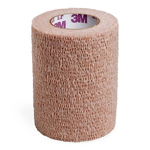 3M Coban Self-Adherent Wrap with Hand Tear - 3M Coban Self-Adherent Wrap with Hand Tear 2083, Not Made with Natural Rubber Latex, Nonsterile, Tan, 3" x 5 yd. - 2083