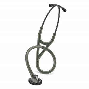 3M Healthcare 3M Littmann Master Cardiology Stethoscopes - 3M Littmann Master Cardiology Stethoscope, Smoke-Finish Chestpiece and Ear Tubes, Dark Olive Green Tube, 27" - 2182