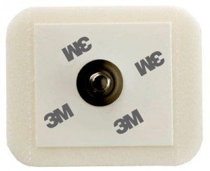 3M Healthcare Foam Monitoring Electrodes - Foam Monitoring Electrode, Stainless Steel Stud, 1.29" x 1.56" - 2228-5