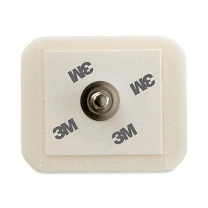 3M Healthcare Foam Monitoring Electrodes - Foam Monitoring Electrode, Stainless Steel Stud, 1.29" x 1.56" - 2228-5