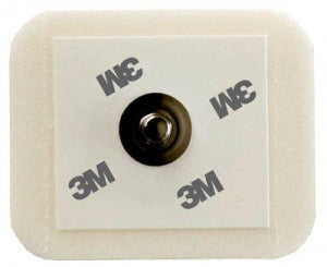 3M Healthcare Foam Monitoring Electrodes - Foam Monitoring Electrode, Stainless Steel Stud, 1.29" x 1.56" - 2228