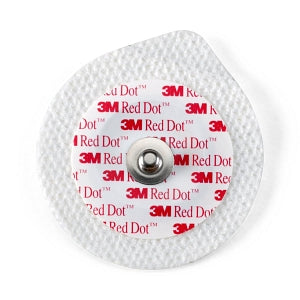 3M Red Dot Monitoring Electrode w/Soft Tape Cloth Backing - Red Dot Monitoring Electrode, Size S - 2245-50