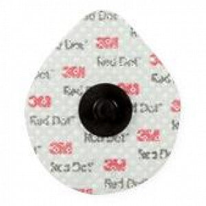 3M Red Dot ECG Monitoring Electrodes - 3M Red Dot Soft-Cloth Monitoring Electrodes with Solid Gel Conductive Column, Fragile Skin, 1.25" Diameter - 2268-5