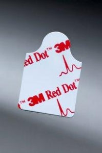 3M Healthcare Red-Dot Resting EKG Electrodes - Red Dot Resting ECG Electrode, Tab Style - 2330