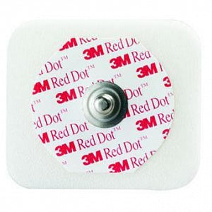 3M Red Dot Monitoring Electrodes with Foam Tape and Sticky Gel - DBD-ELECTRODE, ECG, ADULT, SNAP, FOAM, WET GE - 2560