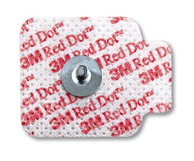 3M Red Dot Repositionable Monitoring Electrodes - ELECTRODE, ECG, SNAP, RADIOLUCENT, CLOTH, GEL - 2660-5