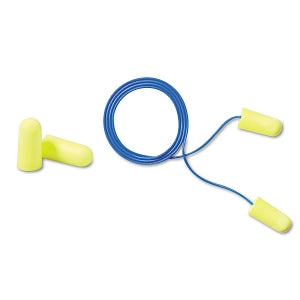 3M Healthcare E-A-Rsoft Yellow Neons Corded Earplugs - E·A·Rsoft Soft Foam Earplugs, Corded, Regular Size, Neon Yellow, 200 Pairs - 311-1250