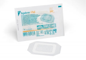 3M Healthcare Tegaderm +Pad Film Dressings with Absorbent Pad - Tegaderm Plus Pad Film Dressing with Nonadherent Pad, 3-1/2" x 4" - 3586