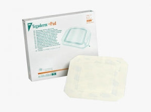 3M Healthcare Tegaderm +Pad Film Dressings with Absorbent Pad - Tegaderm Plus Pad Film Dressing with Nonadherent Pad, 6" x 6" - 3588