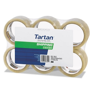 3M Healthcare Tartan General-Purpose Packing Tape - 3710 Packaging Tape, 3" Core, Clear, 1.88" x 54.6 yd. - 37106PK