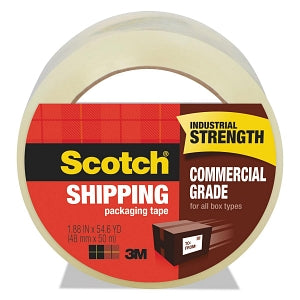 3M Commercial Grade Packaging Tape - Scotch Commercial Grade Shipping Tape, 1.88" x 54.6 yd. - MMM3750