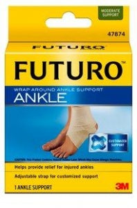 3M Healthcare FUTURO Wrap Around Ankle Support - Futuro Wraparound Ankle Support, Size M - 47875EN