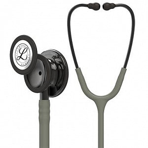 3M Healthcare Littmann Classic III Monitoring Stethoscopes - 3M Littmann Classic III Monitoring Stethoscope, Smoke-Finish, Dark Olive Green Tube, 27" - 5812