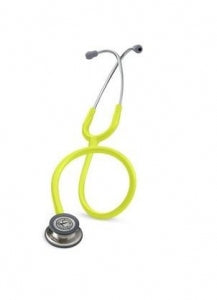 3M Healthcare Littmann Classic III Monitoring Stethoscopes - 3M Littmann Classic III Monitoring Stethoscope, Lemon-Lime Tube, 27" - 5839