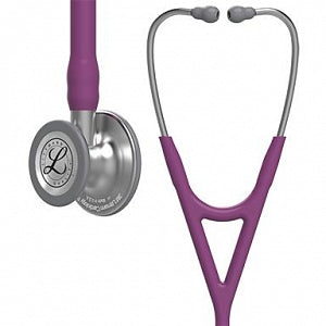 3M Healthcare Littmann Cardiology IV Diagnostic Stethoscopes - 3M Littmann Cardiology IV Diagnostic Stethoscope, Standard-Finish Chestpiece, Plum Tube, Stainless Stem and Headset, 27" - 6156