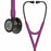 3M Healthcare Littmann Cardiology IV Diagnostic Stethoscopes - 3M Littmann Cardiology IV Diagnostic Stethoscope, Smoke-Finish Chestpiece, Plum Tube, Smoke Stem and Headset, 27" - 6166