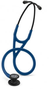 3M Healthcare Littmann Cardiology IV Diagnostic Stethoscopes - 3M Littmann Cardiology IV Diagnostic Stethoscope, Black-Finish Chestpiece, Navy Blue Tube, Black Stem and Headset, 27" - 6168