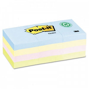 3M Healthcare Post-It Notes - Post-it Helsinki Colored Recycled 1.5" x 2" 100-Sheet Adhesive Notes - 653-RP-A