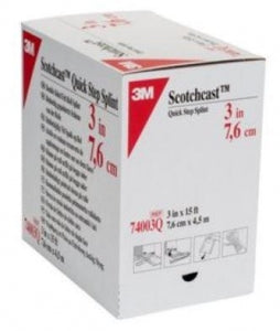 3M Healthcare Scotchcast Quick Step Double-Sided Felt Roll Splint - Double-Sided Felt Splint, 3" x 15' - 74003Q