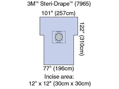 Cesarean-Section Sheet with Incise Pouch by 3m Healthcare