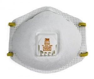 3M Healthcare N95 Particulate 8511 Respirator - N95 Respirator with Valve, Cool Flow - 8511