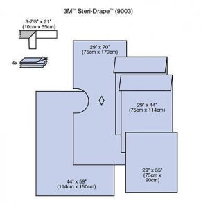 3M Healthcare Orthopedic Steri-Drape Pack - Steri-Drape Cystoscopy Sheet with Access - 9003