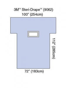 3M Healthcare Steri-Drape Laparotomy and Laparoscopy Drapes - Laparotomy Steri-Drape Drape with Accessories - 9062