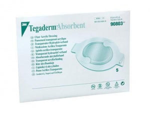 3M Healthcare Tegaderm Absorbent Clear Acrylic Dressing - Clear Acrylic Tegaderm Dressing, 3-3/8" x 4-1/4" - 90803