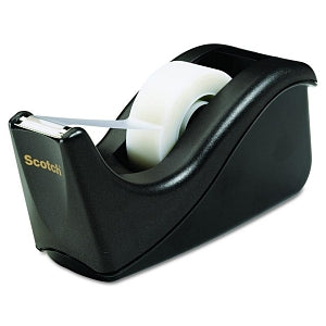 3M Tape Dispenser - Value Desktop Tape Dispenser, 1" Core, 2-Tone Black - C60-BK