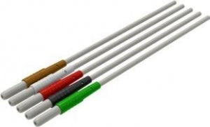 3M Healthcare Radiolucent Reusable Safety DIN Leadwires - Radiolucent Reusable DIN / Pinch Connector Leadwire, 5 Lead, 72" - D722X06