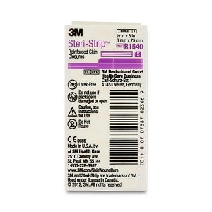 3M Steri-Strip Reinforced Adhesive Skin Closures - Steri-Strip Reinforced Skin Closure Strips, 1/8" x 3" - R1540