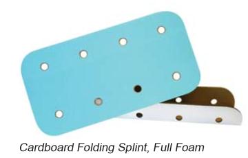 Corrugated Cardboard Folding Splints by Morrison Medical