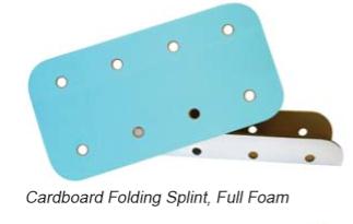 Corrugated Cardboard Folding Splints by Morrison Medical